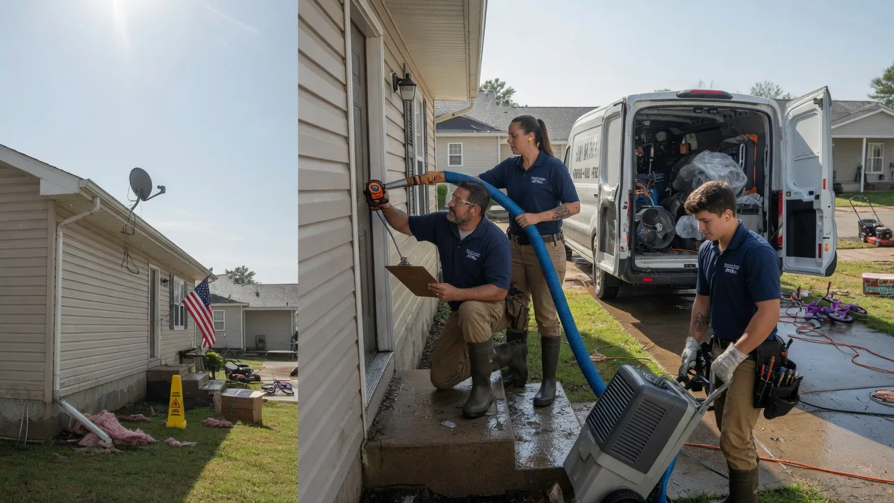 Ceiling Water Damage Restoration in Sublette, IL near me